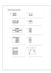 English worksheet: Idioms - Puzzle