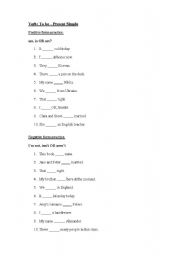 English worksheet: to be (present simple) worksheet