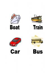 English Worksheet: Transportation