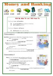 Money matters and banking vocabulary - ESL worksheet by beciaa19