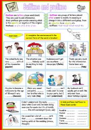 suffixes and prefixes