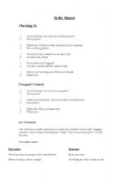 English Worksheet: In the airport