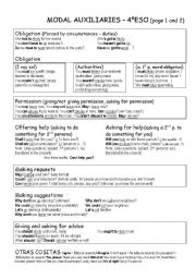 English Worksheet: Modals 