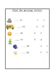 English worksheets: Consonants & Vowels