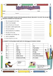English Worksheet: Subjects and Personal Pronouns with BE