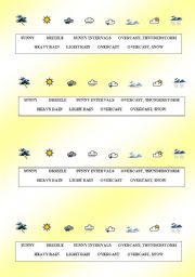 English Worksheet: Weather - different activities (4 pages)