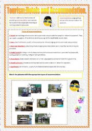 English Worksheet: Tourism:Hotel services and Accommodation.
