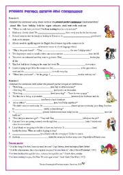 English Worksheet: Present Perfect Simple and Present Perfect Continuous - For Adult Learners