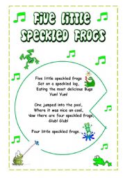 speckled frog song
