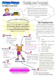 The Writing Process Part 2: Planning your Paragraph (2 pages)