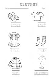 Tracing and colouring - ESL worksheet by Nina Pizzo