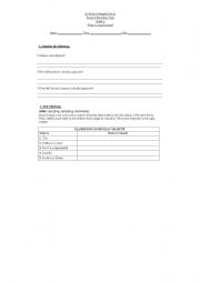 English Worksheet: classification grade 6