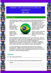 Inside the continent South  America - Brazil (5 pages)