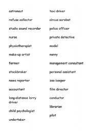 English worksheet: Networking and jobs or occupations