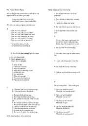English worksheet: present perfect tense