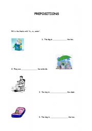 English Worksheet: Prepositions 