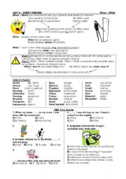 English Worksheet: Past Simple and past continuous 