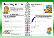 Four Skills Worksheet - Reading is Fun