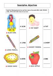 English worksheet: Descriptive Adjectives