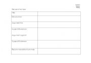 English worksheet: Discussion  text type planner