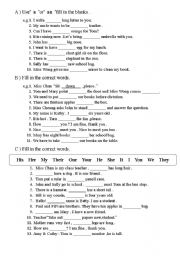 English Worksheet: 