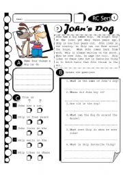 RC Series 02 Johns Dog (Fully Editable + Answer Key)