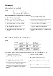 English worksheet: Passive all times