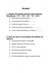 English worksheet: Grammer
