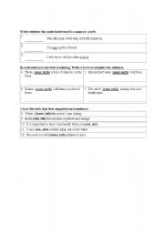 English worksheet: verb worksheet