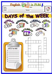 Days Of the Week 2