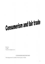 consumerism and fair trade
