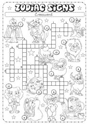 Zodiac Signs (2/3) - Crossword