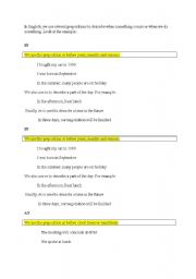 English worksheet: prepositions (in/ at /on)