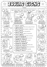 Zodiac Signs (3/3) - description