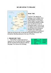 English Worksheet: WE ARE GOING TO IRELAND! (Part 3)