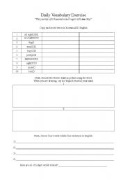 English worksheet: Personality Vocabulary Handout