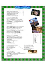 You Belong With Me Tylor Swift Worksheets