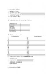 English worksheet: formative work