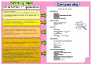 Writing tips 3: CV & Letter of application (B&W version included)