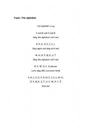 English Worksheet: the alphabet