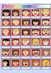 All the human faces expressions (part 3)
