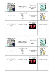 English Worksheet: Problems - Giving Advice