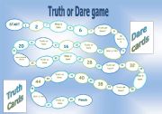 Truth or dare board game
