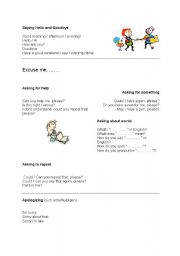 English worksheet: Questions in the classroom