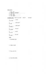 English worksheet: Vocabulary parts of the body and numbers