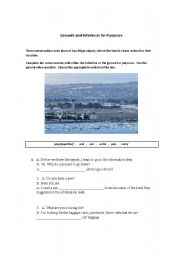 English worksheet: Infinitives and Gerunds for Purposes