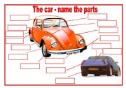 The parts of the car - fill in