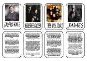 English Worksheet: Twilight saga main characters part 3