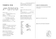 English worksheet: Fill in the gaps