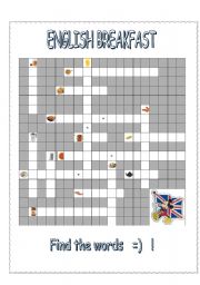 ENGLISH BREAKFAST - crossword